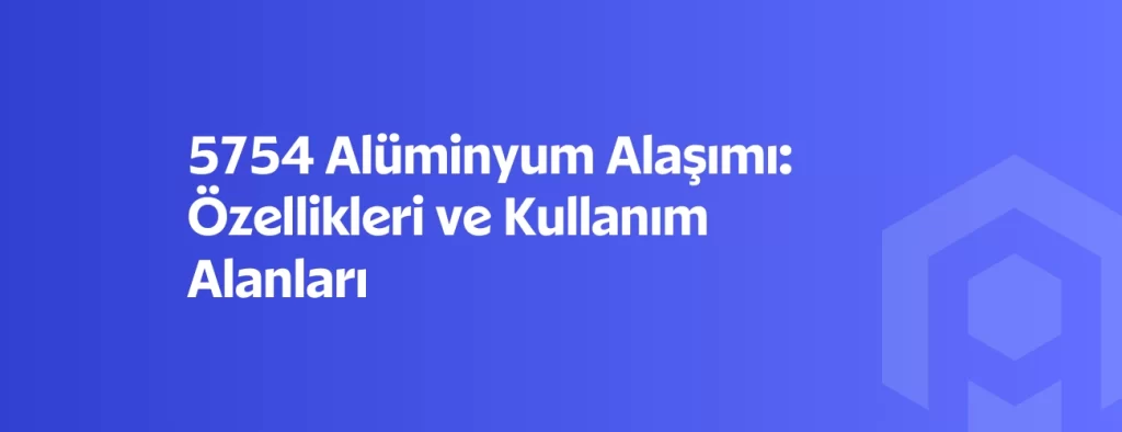 5754 alüminyum alaşımı